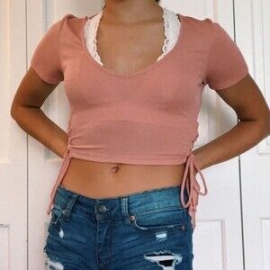 Light Coral Express Crop Top